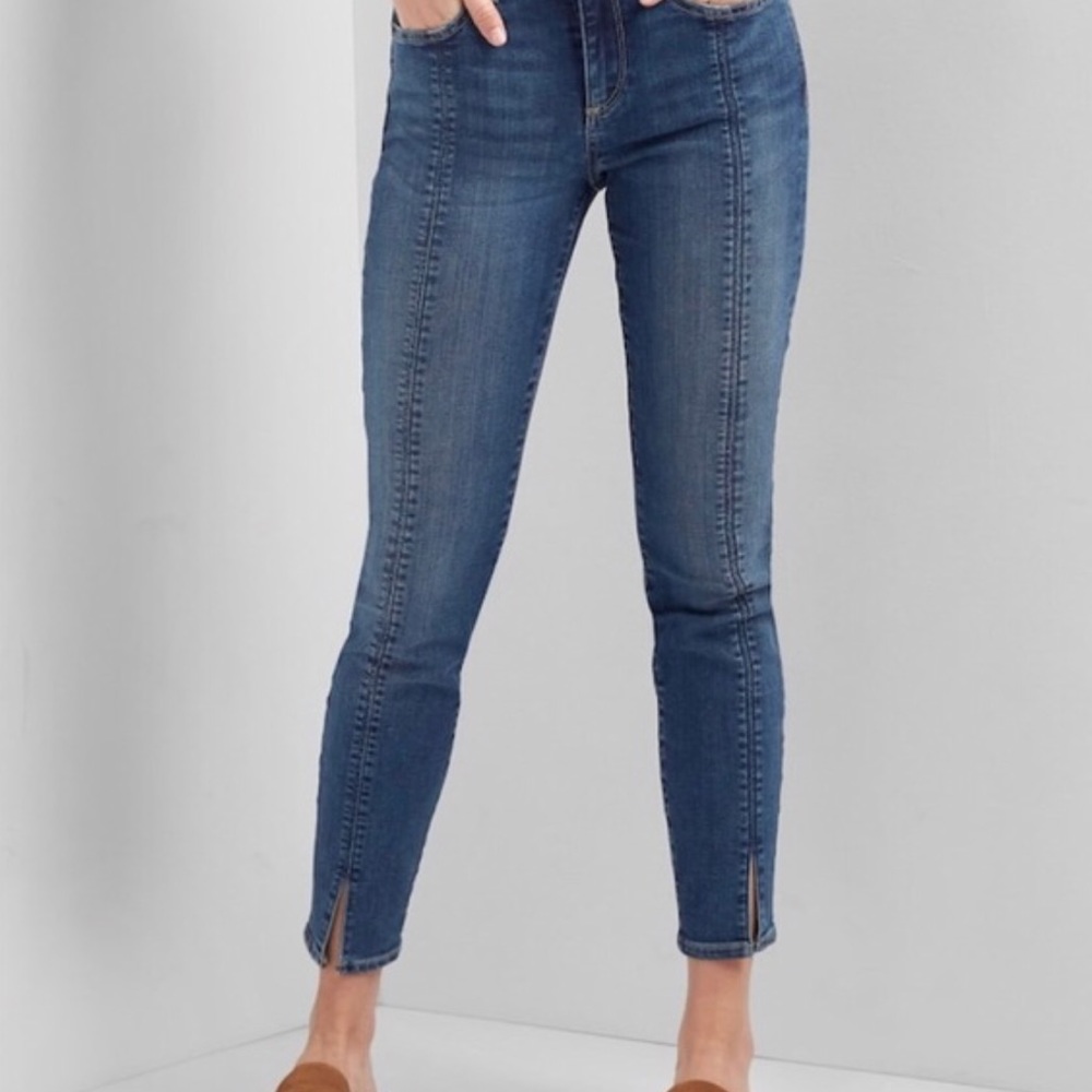 GAP Mid rise seamed true skinny jeans